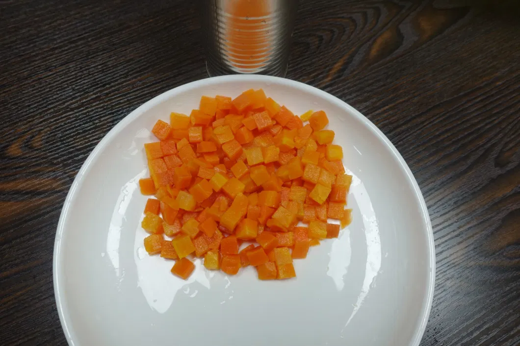 Fresh Vegetables Canned Carrot Dices in Tin Packing