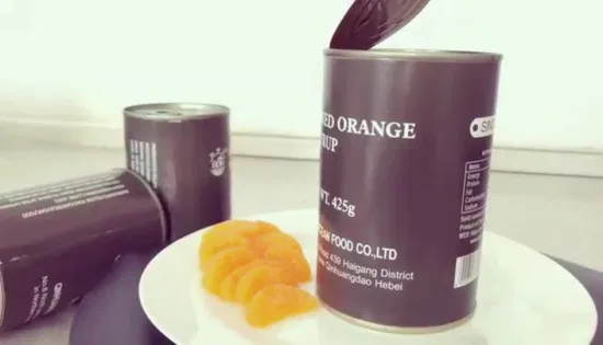 Lange haltbare Mandarinenfrucht, 425 g Orangen, Orangenkonserven in Sirup